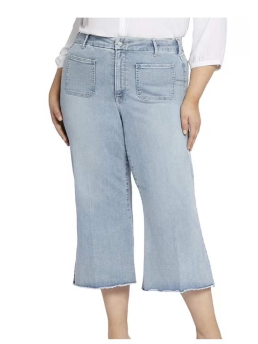 NYDJ wide leg cropped jeans